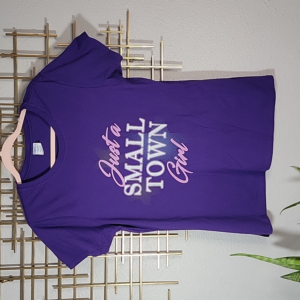 Just a Small Town Girl Journey Lyric Shirt size Large
